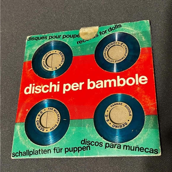 Vintage Doll Records Set with Blue Discs